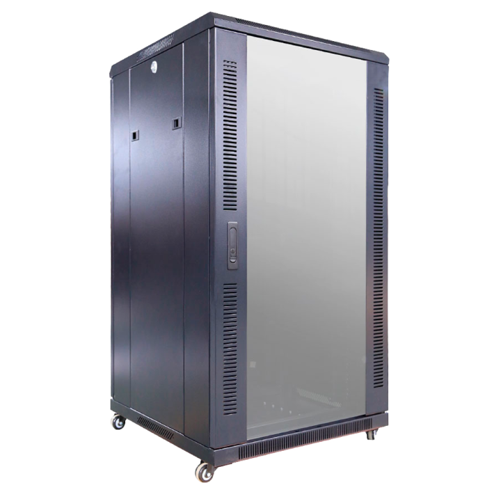 MARCA BLANCA RACK-22UFN 22U 19" laisvai pastatomas tinklo serverių stovas su stiklo durelėmis