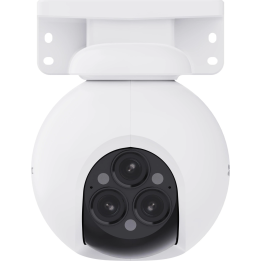 EZVIZ CS-H80f 4MP+4MP+4MP Monipallomainen ulko-IP-turvakamera, 2560x1440, seinäasennus, valkoinen
