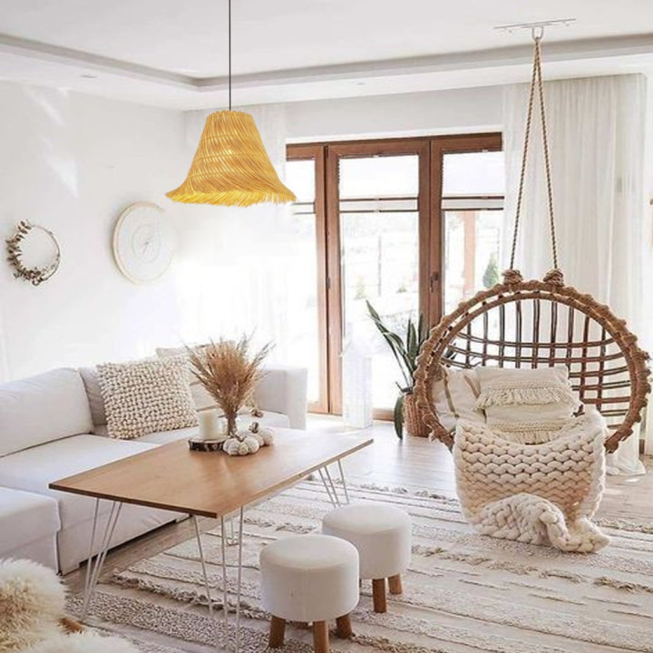 Immax 08273-S BOHO NATURALEZA pilnas išmanusis lubų šviestuvas 45 cm + E27 RGB lemputė + nuotolinio valdymo pultas