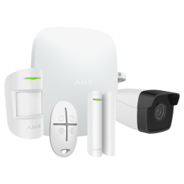 AJAX AJ-HUBKIT-W-CAM Smart Home Gateway 230V AC valkoinen