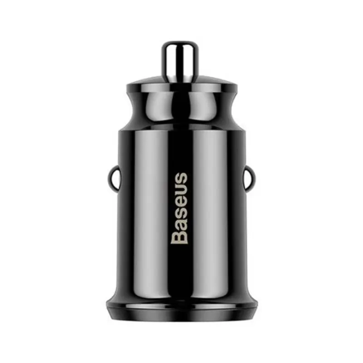 Baseus graudu automašīnas lādētājs 2x USB 5V 3.1A (melns)