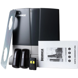 Set Beninca KBULL6M.S.PM 9B 230V - automatic sliding gate operator up to 500 kg with photocells and remote control