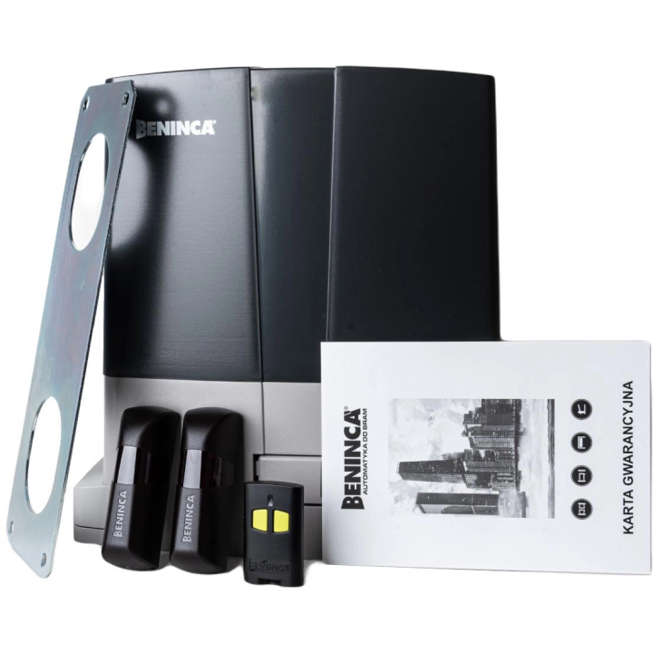 Set Beninca KBULL6M.S.PM 9B 230V - automatic sliding gate operator up to 500 kg with photocells and remote control