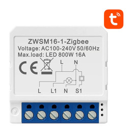 Älykytkinmoduuli ZigBee Avatto ZWSM16-W1 TUYA