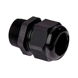 MARCA BLANCA CABLE-GLAND-NPT3/4-BLACK Кабельный ввод NPT 3/4" черный - Герметичный кабельный ввод для распределительных коробок 