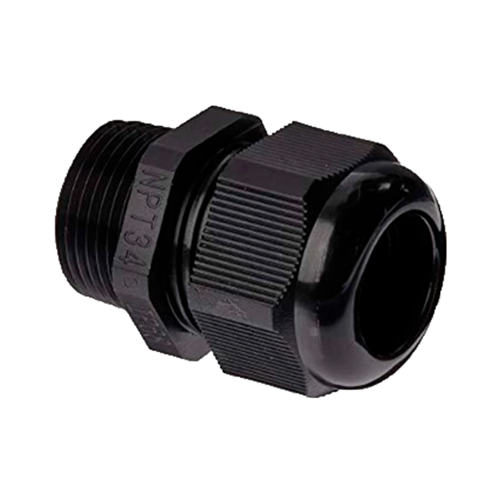 MARCA BLANCA CABLE-GLAND-NPT3/4-BLACK NPT 3/4" kabeļa blīvslēgs melns - Laikapstākļiem izturīgs kabeļa ievads sadales kārbām un 