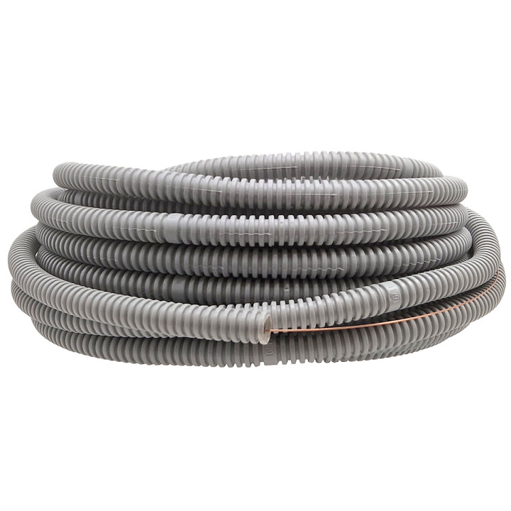 Painduvad gofreeritud hallid torud piloodiga 16mm320N15m