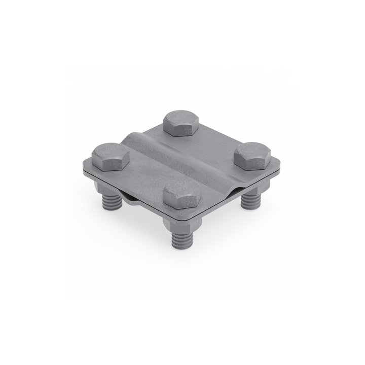 ELKO-BIS HEA888 Cross Clamp for Round Pipe D8mm