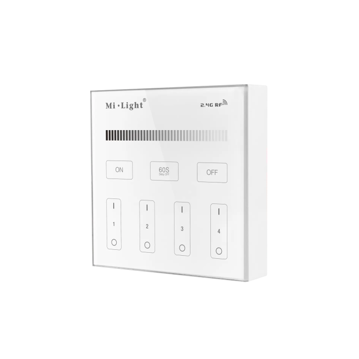 Wall mounted controller MONO 4-zone Black 2xAAA B1B