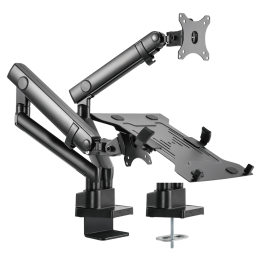 MARCA BLANCA TVM-1732DESK-FLEX-PCDUAL Dual Monitor Desk Mount - Full Motion, Height Adjustable, 8 kg Capacity