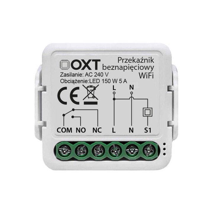 OXT Mini T210 Potential-Free Relay Module WiFi TUYA