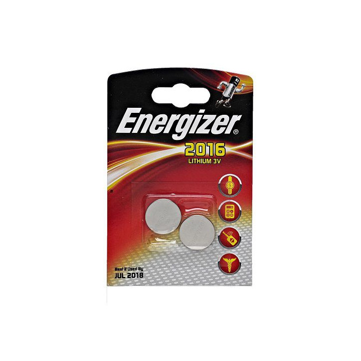 Energizer CR2016 3V 100mAh litija 2 gab.