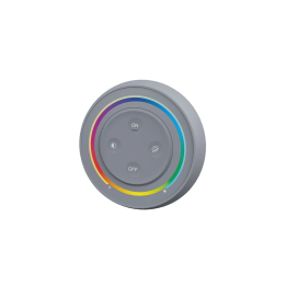 Seinälle asennettu ohjain RGB+CCT Pyöreä 1-vyöhyke 2xAAA Harmaa S2-G