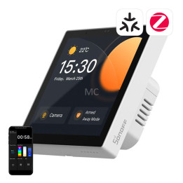 SONOFF NSPanel Pro išmaniųjų namų valdymo pultas (su Zigbee ir eWeLink-Remote Bluetooth šakotuvu), su baltu rėmeliu