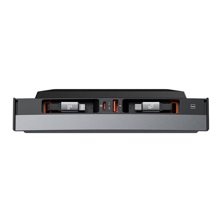 Hub Baseus T-Space USB-C-lightning-kaapeleilla Tesla-autoille (musta)