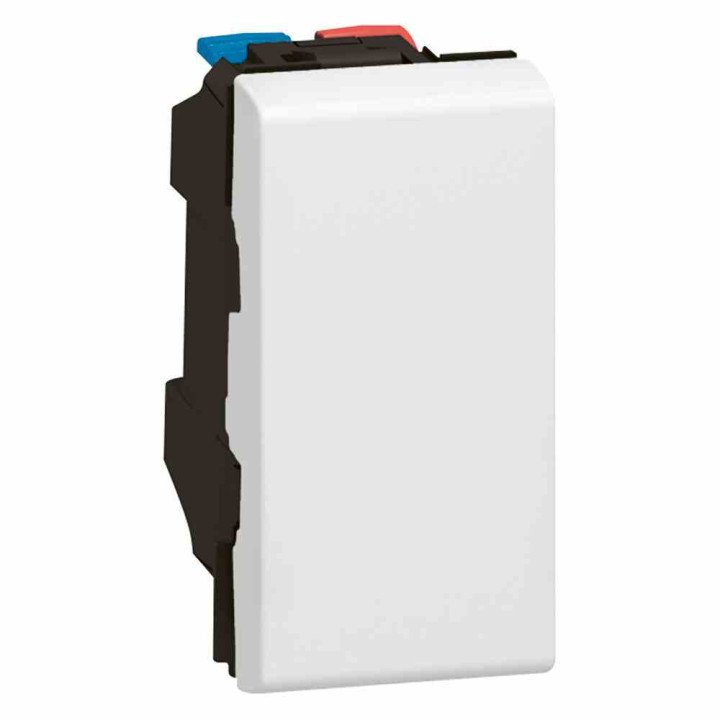 Switch Mosaic - 10 AX - 250 V - 1 module - white