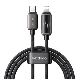 Mcdodo CA-2630 USB-C-Lightning-kaapeli, 36 W, LED-näyttö, 1,2 m