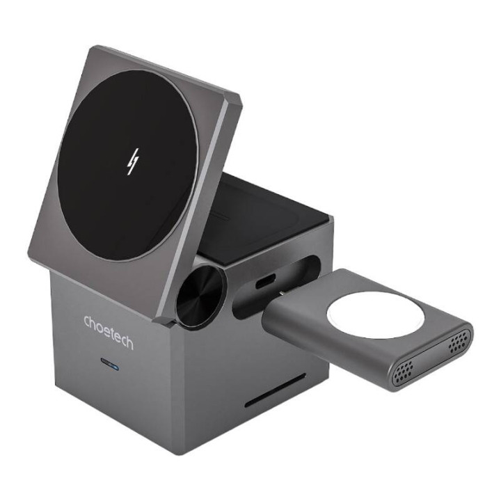 Choetech T632-F 3-in-1 15W induktiivne laadija (must)