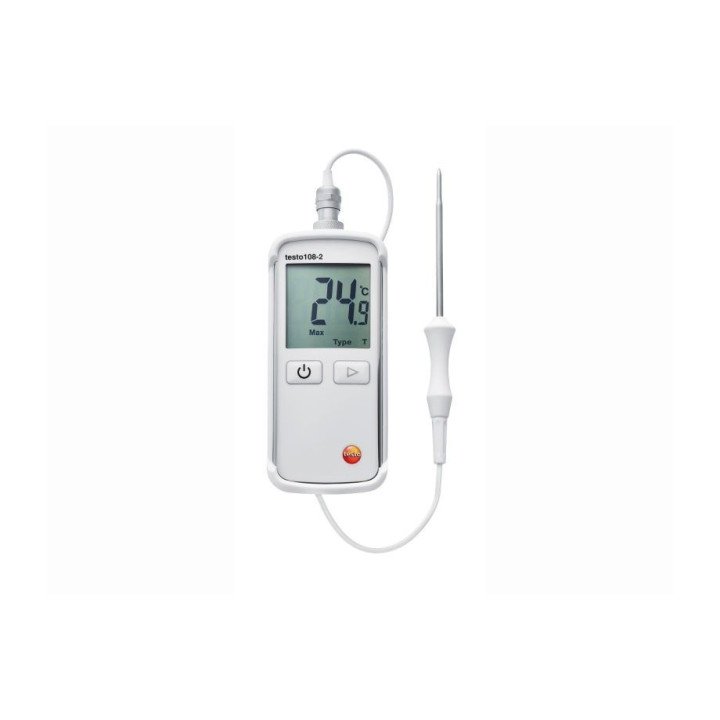 Temperature measuring instrument Testo 108-2 lockable probe IP67