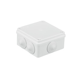 Коробка S-BOX для поверхностного монтажа IP65 100х100х50мм с сальниками белый