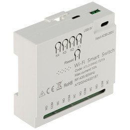 ATLO ATLO-SW4C-TUYA Viedais Wi-Fi sienas slēdzis 4 grupas, Tuya Smart Life lietotne, balss vadība