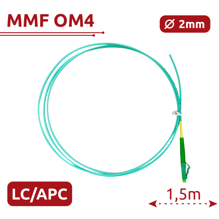 SAFIRE SF-LC-APC-OM4-0015M-D20-A патч-корд оптоволоконный LC/APC-OM4 15м