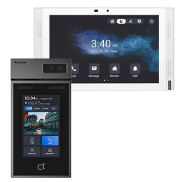 Akuvox S535 + S567A video durvju tālruņa komplekts — āra panelis un iekštelpu monitors, Wi-Fi Android PoE