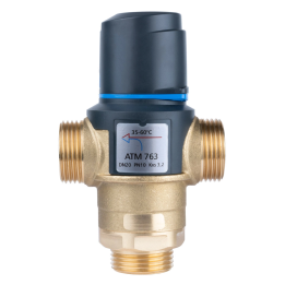 AFRISO ATM 763 – termostaatsegamisventiil, DN20, G __LIN_KEEP_NUMBER_1", 35–60°C, Kvs 3,2