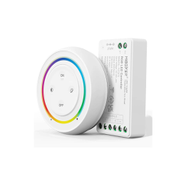 Valdymo rinkinys nuotolinio valdymo pultas + valdiklis RGB 12-24VDC 12A FUT037SA