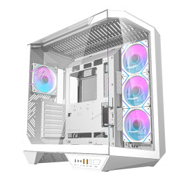 Darkflash DY470 datora korpuss (balts) + 4 ventilatori + GPU kronšteins