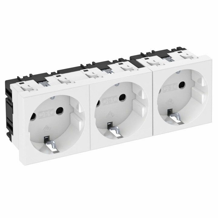 OBO BETTERMANN Contact Strip GDA799, 3-Way RAPID45 White