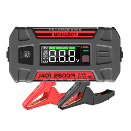Lokithor J401 Jump Starter / Booster 2500A + Powerbank 20000mAh + Taskulamppu 4-in-1 -laite