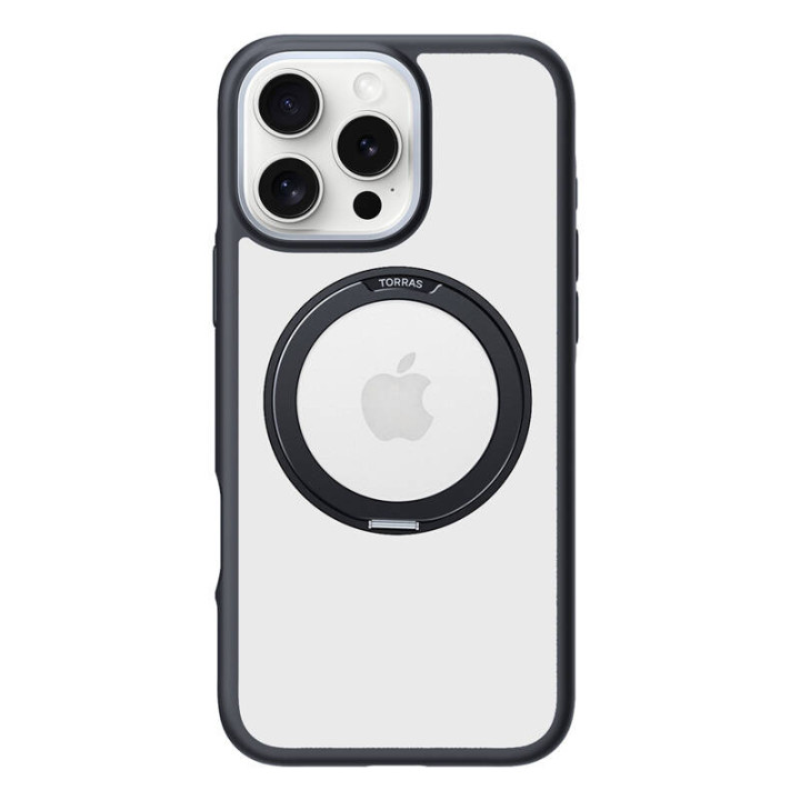 Чехол Torras Ostand R Fusion для iPhone 16 Pro (черный)
