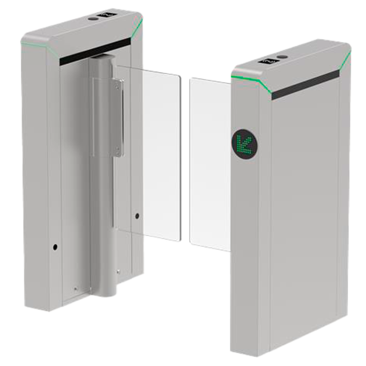 ZKTECO ZK-TS-MARS-S100-SS-900 Поворотный турникет с RFID-считывателем, двусторонний проход, корпус из нержавеющей стали