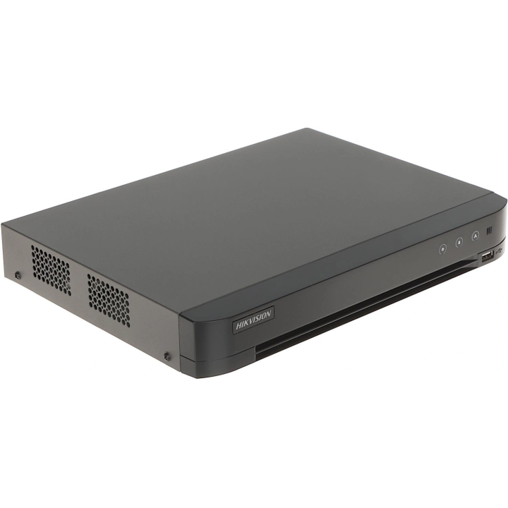 Hikvision iDS-7208HQHI-M1/XT 8 kanalų 1080p H.265 AcuSense DVR su dvipusiu garsu