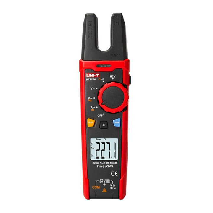 UNI-TREND UT256A 6000 skaitījumu True RMS skavas mērītājs AC/DC sprieguma un strāvas testeris