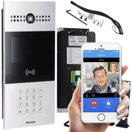 AKUVOX R28A – IP door intercom panel with 2 MP camera, 4,3" screen, keypad and card reader, IP65/IK06
