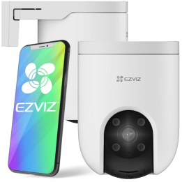 EZVIZ CS-H8c 4G купольная IP-камера видеонаблюдения, 3МП 2K QHD, уличная, поворотная, ночное видение, белая