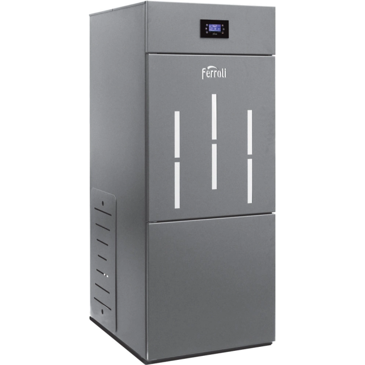 Ferroli LSBBP18T BIOPELLET PRO 18 automatiseeritud pelletikatel integreeritud 105 kg pelletipaagiga 18 kW