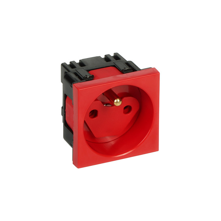 STASINSKI GN-DATA-1P/LS Viena datu kontaktligzda ar bērnu aizsardzību, System 45, 16A 230V