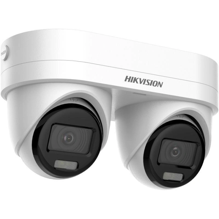 Hikvision DS-2CD2343G2D-LIZ2UY/S(L)(RB) IP-torniga kahe objektiiviga Smart Hybrid Light 4MP IP67 2,8mm 4mm kaamera