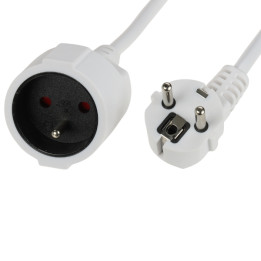 BLOW PS-3X1.5-1.5M/W 3 kontaktu pagarinātājs ar zemējumu, 1,5 m vads, 16A/230V, balts