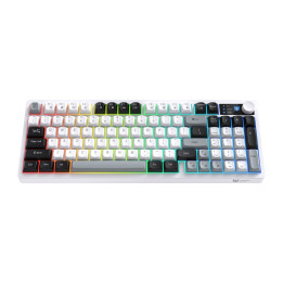 Onikuma MT902 2.4G mänguklaviatuur (must ja valge)