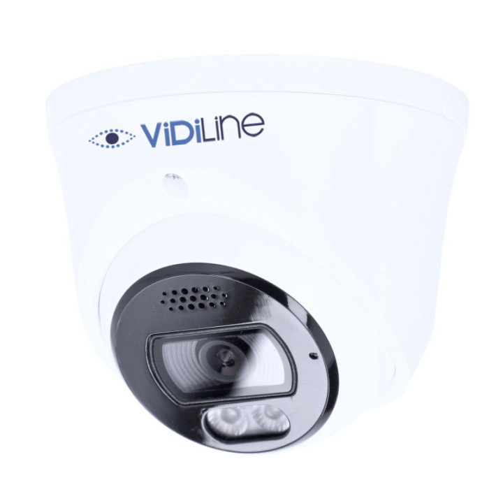 Купольная IP-камера VidiLine VIDI-IPC-38D-E/M 8 МП 2,8 мм с двойной подсветкой