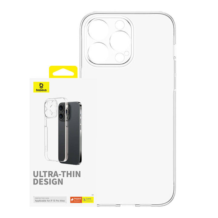 Telefoniümbris iPhone 15 ProMax Baseus OS-Lucent seeria jaoks (selge)