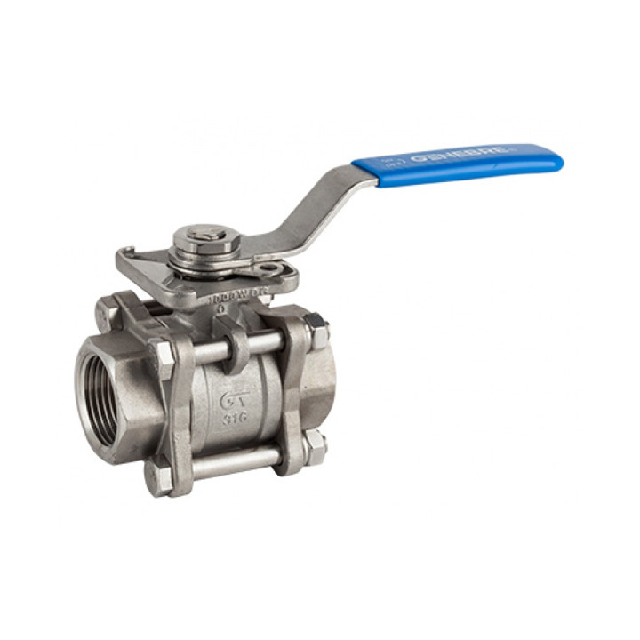 GENEBRE ACZ734 Ball valve 3-piece DN40 1.5" PN63 AISI316