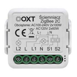 Мини-модуль OXT Диммер 2 канала ZigBee TUYA