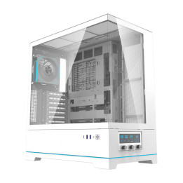 darkFlash DY451 PRO White Computer Case + 1 Fan