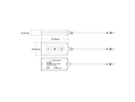 Wi-Fi+RF DIM LED sloksnes kontrolieris 5-24V