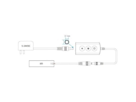 Wi-Fi+RF DIM LED sloksnes kontrolieris 5-24V